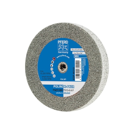 Pferd Unitized Wheel, 6AF, Fine, 3"x1/2"x1/4 48315